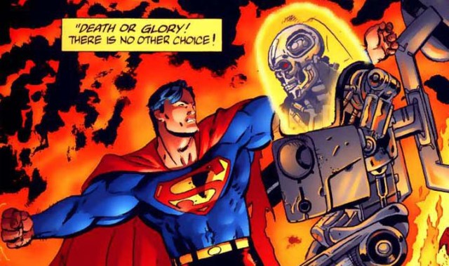 Superman contro uno strano Terminator